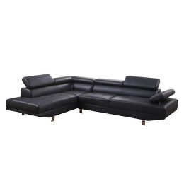 Corner left Goro sofa HM3084.02L black PU 270x200x87 cm