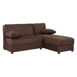 Corner Sofa with 2 Storage spaces HM3134.02 Ege Brown V1205 188x145x84