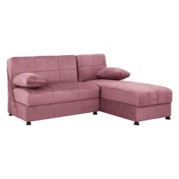 Corner Sofa with 2 storage spaces HM3134.06 EGE Rotten apple color 188x145x84
