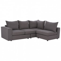 Corner Sofa MONZA, interchangeable, 3 pcs, grey
