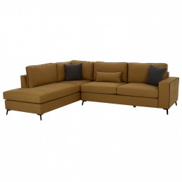 DIVA corner sofa, gold, high leg, 2pcs, left corner, stain-resistant and water-repellent fabric