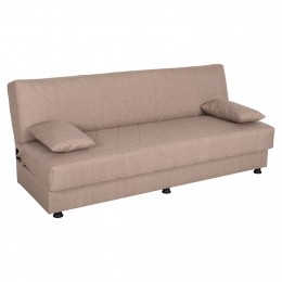 SOFA BED 3-SEATER ANDRE HM3271.04 BEIGE FABRIC 193x82x81Hcm.