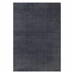 HM7672.01 80Χ150cm, dark grey single colored carpet, fringes