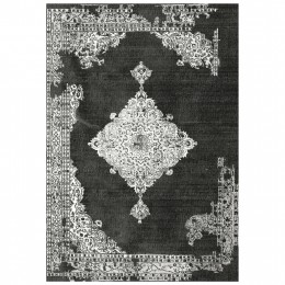 JOSIANE, grey vintage carpet, HM7675.12 160X230cm, fringes