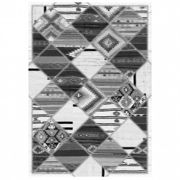 HM7675.21 160X230cm, ethnic carpet, grey, fringes