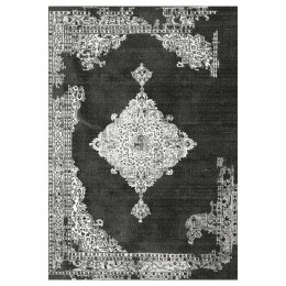 JOSIANE, HM7676.12 80X150cm, grey vintage carpet, fringes