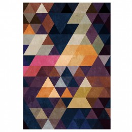 JOSIANE,HM7676.20, 80x150CM,multicolored triangles, carpet