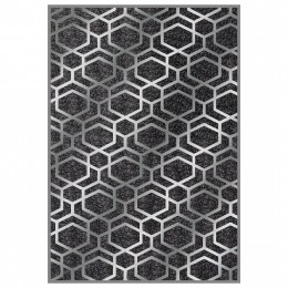 HM7676.31 80X150cm, JOSIANE carpet, grey-silver, fringes