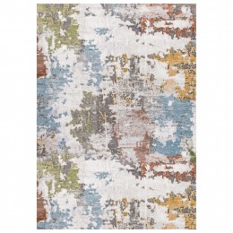 JOSIANE HM7677.09, multicolored carpet with fringes