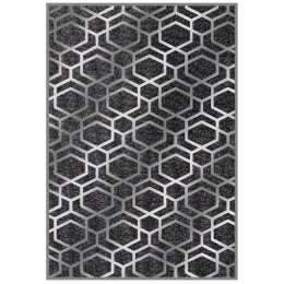 HM7677.31 120X170cm, grey-silver carpet, with fringes, JOSIANE