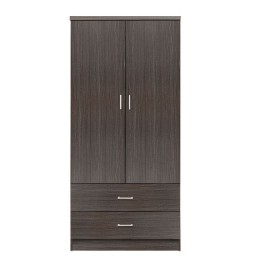 Wardrobe 2 Door with 2 drawers HM338.01 Zebrano 80x42x181