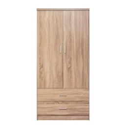 Wardrobe 2 Door with 2 drawers HM338.02 Sonama 80x42x181