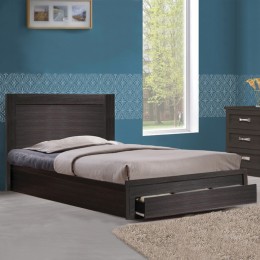Bed Melany HM323.01 With 1 drawer Zebrano 110x190