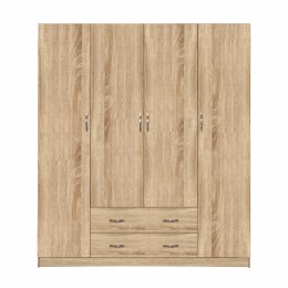 Wardrobe 4 Door with 2 drawers 200x180x55.5 HM353.02 Sonama