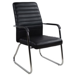 Conference chair HM1021.01 With arms and black PU 54x60x94 cm