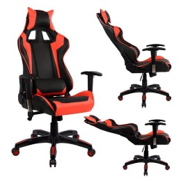 Office Gaming chair HM1056.01 Racing Black and Red PU 67x70x134 cm