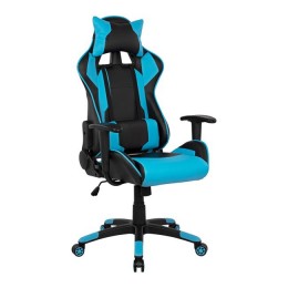 Office Gaming chair HM1072.08 Black-light Blue color 66,5x70x(122-129) cm