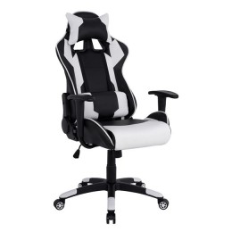 Office Gaming chair HM1072.04 Black-White color 66,5x70x(122-129) cm