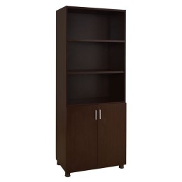 Professional office bookcase in wenge color HM2055.12 80x40x190 cm.