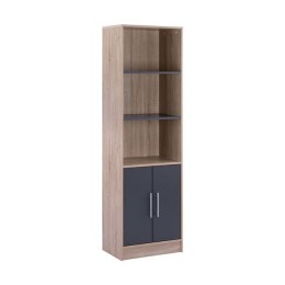 Melamine bookcase HM2027.02 sonama-GREY 60x30x180