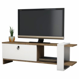 TV Furniture in Walnut & White HM8900.01 120x25x36.8 cm.