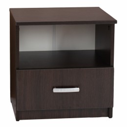NIGHT STAND WITH DRAWER WENGE HM2431.02 45X40X48 cm.
