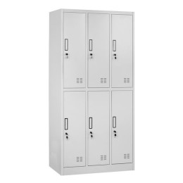 Metallic Wear with 6 Cabinets & Locker HM5546 90x45x185cm