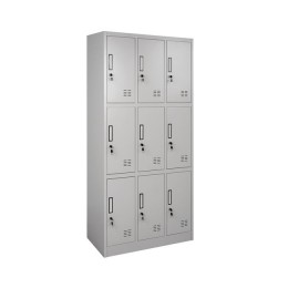 Metallic Wear with 9 Cabinets & Lock HM5636 90x45x185 cm