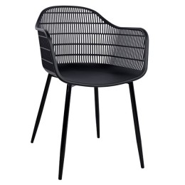 Polypropylene armchair Hadi Black 61x57x85 HM8511.02