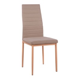 Metallic Chair Lady HM0037.14 Beige Fabric with metallic frame K/D 40x48x95 cm
