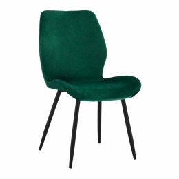Dining chair Klay in cypress green & black metallic frame HM8730.03 49x62,5x87 cm