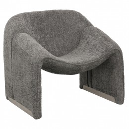 ARMCHAIR SPINER HM9599.01 GREY BOUCLE FABRIC 81x64x74Hcm.