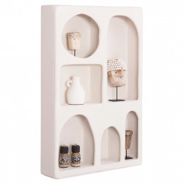 TALLBOY SERIES SANTORINI HM18059 MDF IN OFF-WHITE COLOR 80x18x120Hcm.