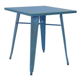 Dining Table Metallic in blue patina color HM0607.88 70x70x76