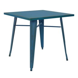 Dining Table Metallic in blue patina color HM0608.88 80X80X76