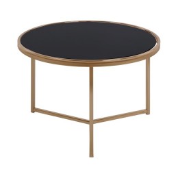 Round Table Francesco HM8607 with glass surface and metallic frame