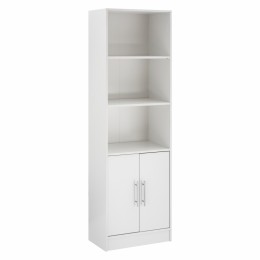 Bookcase from melamine HM2027.05 white color 60x30x180cm