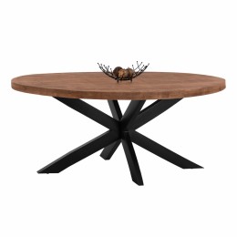 Dining Table Oval HM8483.11 Solid Mango Wood 210x100x78 cm.