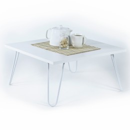 COFFEE TABLE SILLIA HM9180.02 WHITE 60x60x29Y cm.