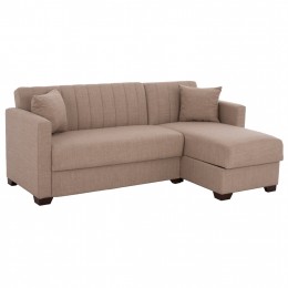HM3244.04 corner sofa-bed, reversible, 200x133x77cm, beige