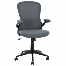 Office Chair FB91178.10, black frame, grey mesh fabric, 60x56x105