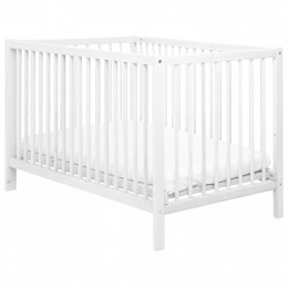 HM9296.02- Baby cradle-bed MIKO, wooden, white, for mattress 120x60cm