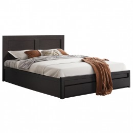 BED CAPRI HM312.11 WITH 2 DRAWERS MELAMINE IN WENGE COLOR FOR MATTRESS 150x200cm.