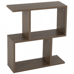SIDE TABLE AMEER WITH STORAGE SPACES HM8881.12 MELAMINE IN WALNUT COLOR 50x17x56Hcm.
