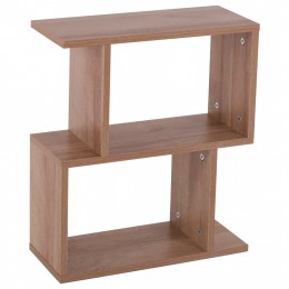 SIDE TABLE AMABELLA HM8956.11 WITH OPEN STORAGE SPACES MELAMINE IN NATURAL WOOD COLOR 45x17x52Hcm.