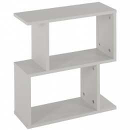 SIDE TABLE HM8956.13 WITH STORAGE SPACES AMABELLA MELAMINE WHITE 45x17x52Hcm.