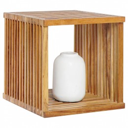 SIDE TABLE CUBE 1-PIECE MADE OF TEAK WOOD 40x40x40Hcm.HM9482