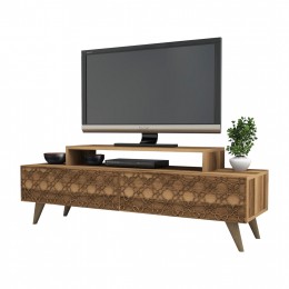 TV STAND MELAMINE HM9510.01 IN WALNUT COLOR 140x41.8x48.8Hcm.