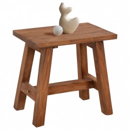 SIDE TABLE/STOOL HM7902 MAHOGANY WOOD IN NATURAL COLOR 49,5x24,5x45,5Hcm.