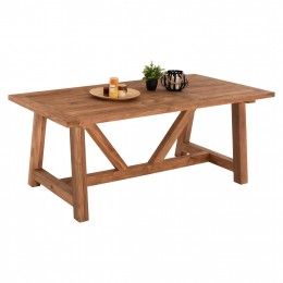 DINING TABLE HM7922 RECYCLED TEAK IN NATURAL COLOR 200X100X75Hcm.